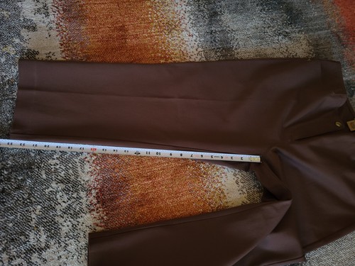 NWT PECK & PECK Weekend Brown Cotton Spandex Stretch Crop Pants Size 14 - Picture 6 of 6