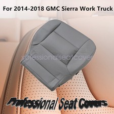 For 2014-2018 Gmc Sierra 2500hd Work Truck Driver Bottom Leather Gray Seat Cover For 2014-2018 Gmc Sierra 2500hd Work Truck Driver Bottom Leather Gray Seat Cover