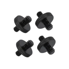 4Pcs CAMVATE Thread Adapter Double Male Screw M5 to 1/4"-20 Convertor Aluminum