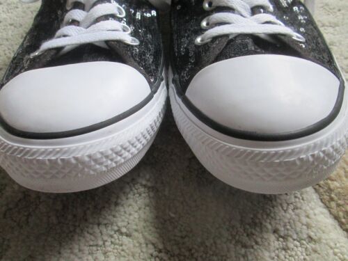 Converse Chuck Taylor All Star Sneaker Damen 12 / Herren 10 schwarz Pailletten Schuhe - Bild 2 von 7