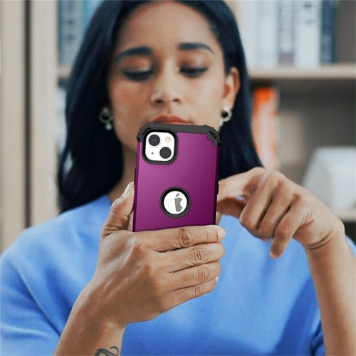Robuste stoßfeste Schutzhülle für iPhone 15 14 13 12 11 Pro Max XR 8/7 Plus - Bild 42 von 56