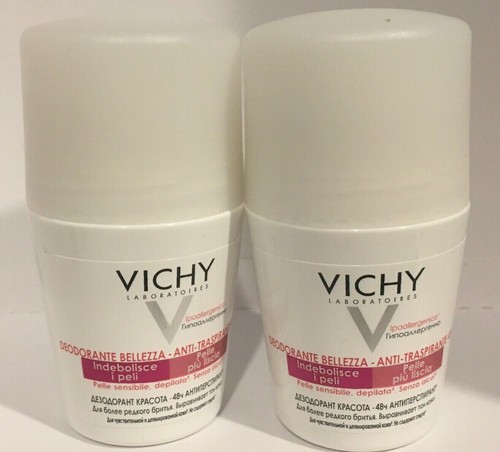 VICHY DEODORANT BEAUTY ANTIPERSPIRANT 48H (BEAUTY DEO) 2 x 50ml New