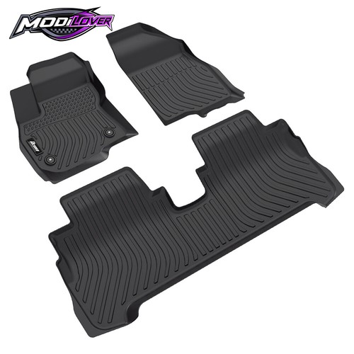 Fits 17-23 Chevrolet Bolt EV 3D Floor Mats 1st 2nd Row Heavy Duty Liners TPE - Picture 7 of 9