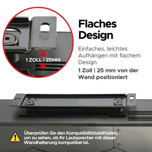 Solo 5 Wandhalterung Kit mit Montagezubehör für Bose Solo 5 Soundbar Series I... - 第 5/9 張圖片
