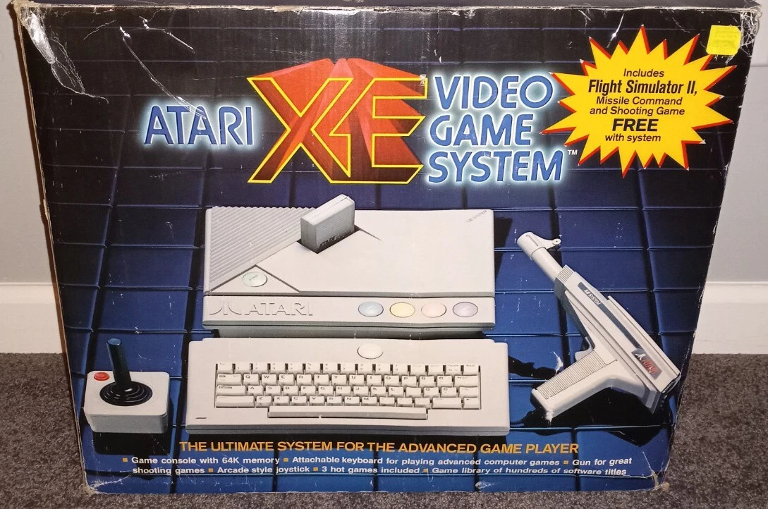 Atari XE Game System Complete In Box Tested Working eBay