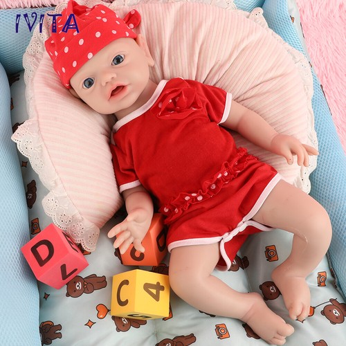 21''Full Body Silicone Reborn Lifelike Infant Girl Doll Can take a pacifier - Picture 7 of 12