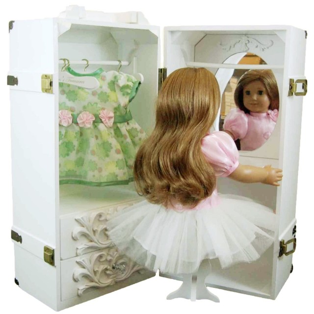 Display Case For Doll Or Collectibles(18" X 7X 7) Free Stand plastic