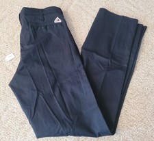 Bulwark Flame Resistant Pants 34 X 38 FR Blue Cotton PEW2NVO Unhemmed NWOT 7424