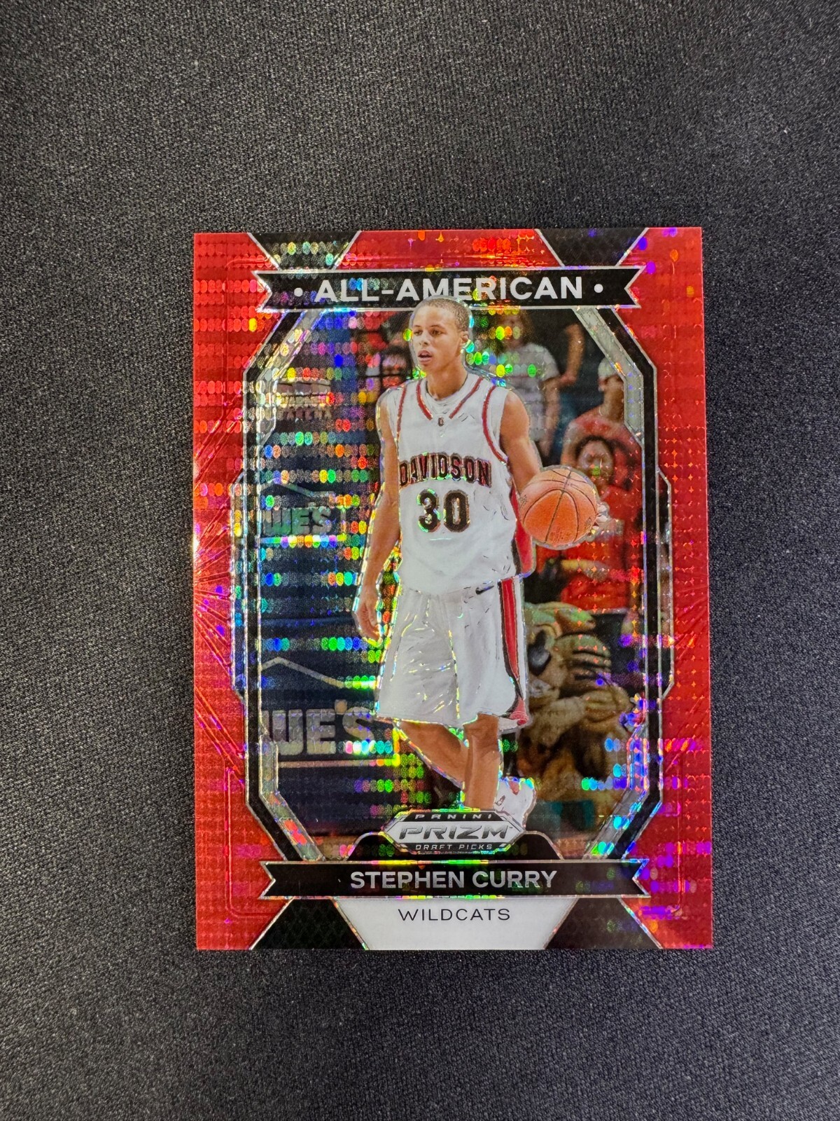 2024 Prizm Draft Picks Stephen Curry All American Red Pulsar #13 #d 028/299