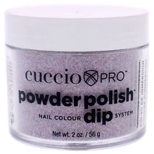 Pro Powder Polish Nail Colour Dip System Deep Purple Glitter by Cuccio - 1.6 oz
