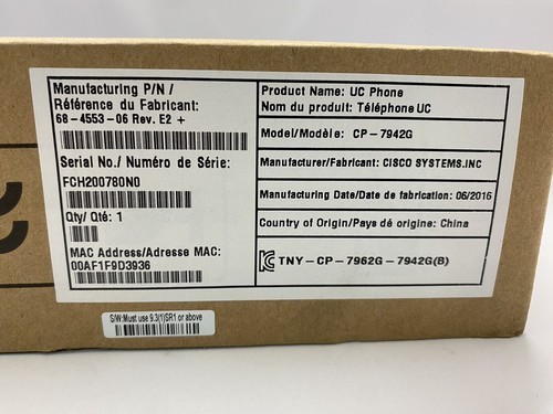 Cisco 68-4553-06 Unified IP Phone (AM37-AM40) - Photo 3/4