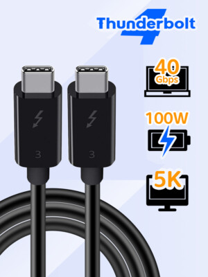 Câble Thunderbolt 3 USB-C 40 Gb/s 50 cm M/M