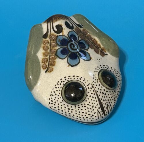 El Palomar Ken Edwards mexikanische Kunstkeramik Frosch Figur Tonala - Bild 2 von 8
