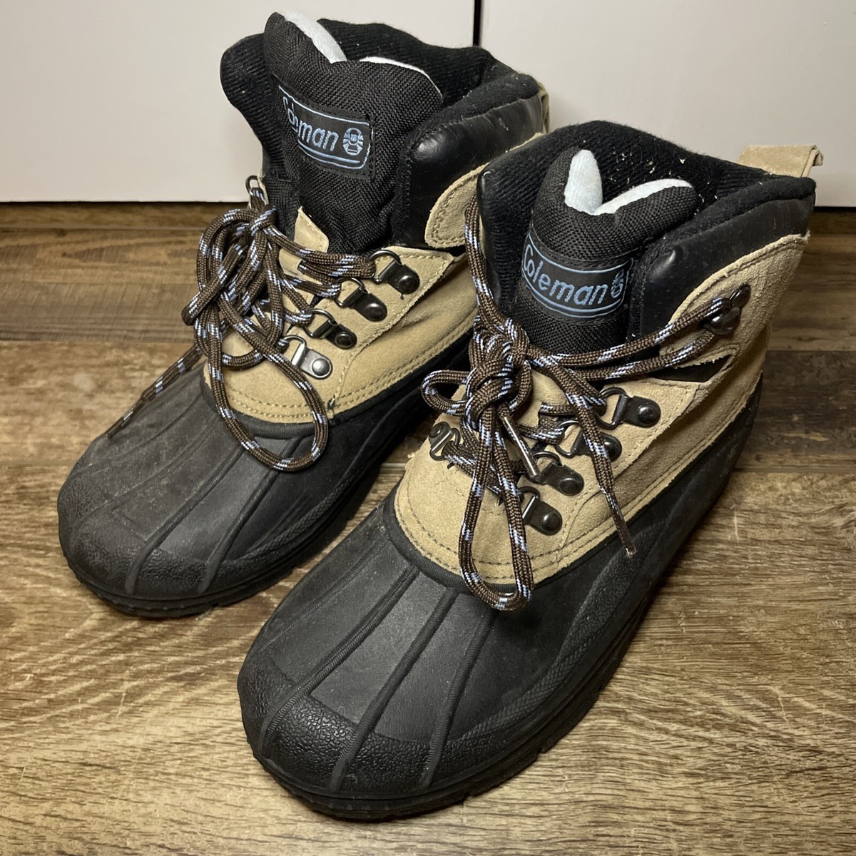 Coleman Women’s Thinsulate Glacier Winter Boots Size Black/Beige Leather  Upper