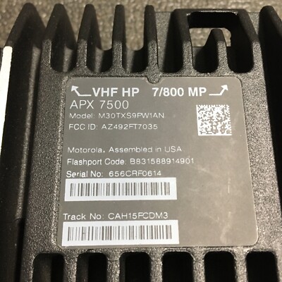 MOTOROLA APX APX7500 Dual Band VHF 800 Mhz 100w P25 Phase 2