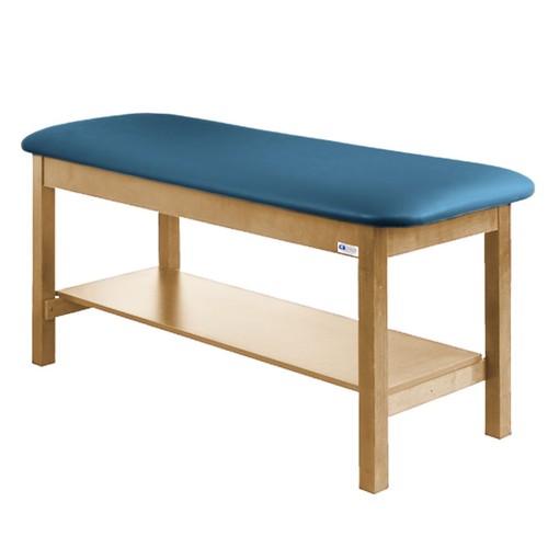 Treatment Exam Table Wooden Full shelf Flat top 30" Wedgewood