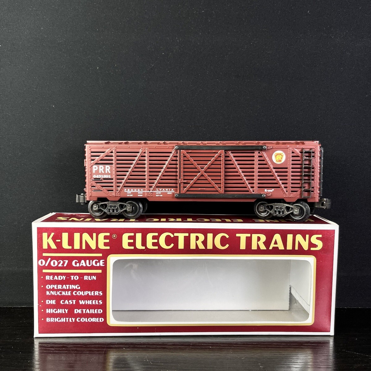 K-Line O Scale PRR Classic Stock Car #K643-1891 New In Box | eBay