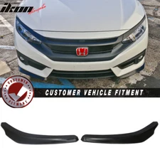 24x4 Inch IKON Style Universal 2PC Front Bumper Lip Side Corner Splitter Spoiler