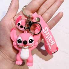 Lindo PUNTADA Ángel 3D Silicona Llavero Llavero Anillo Colgante Juego Lo último