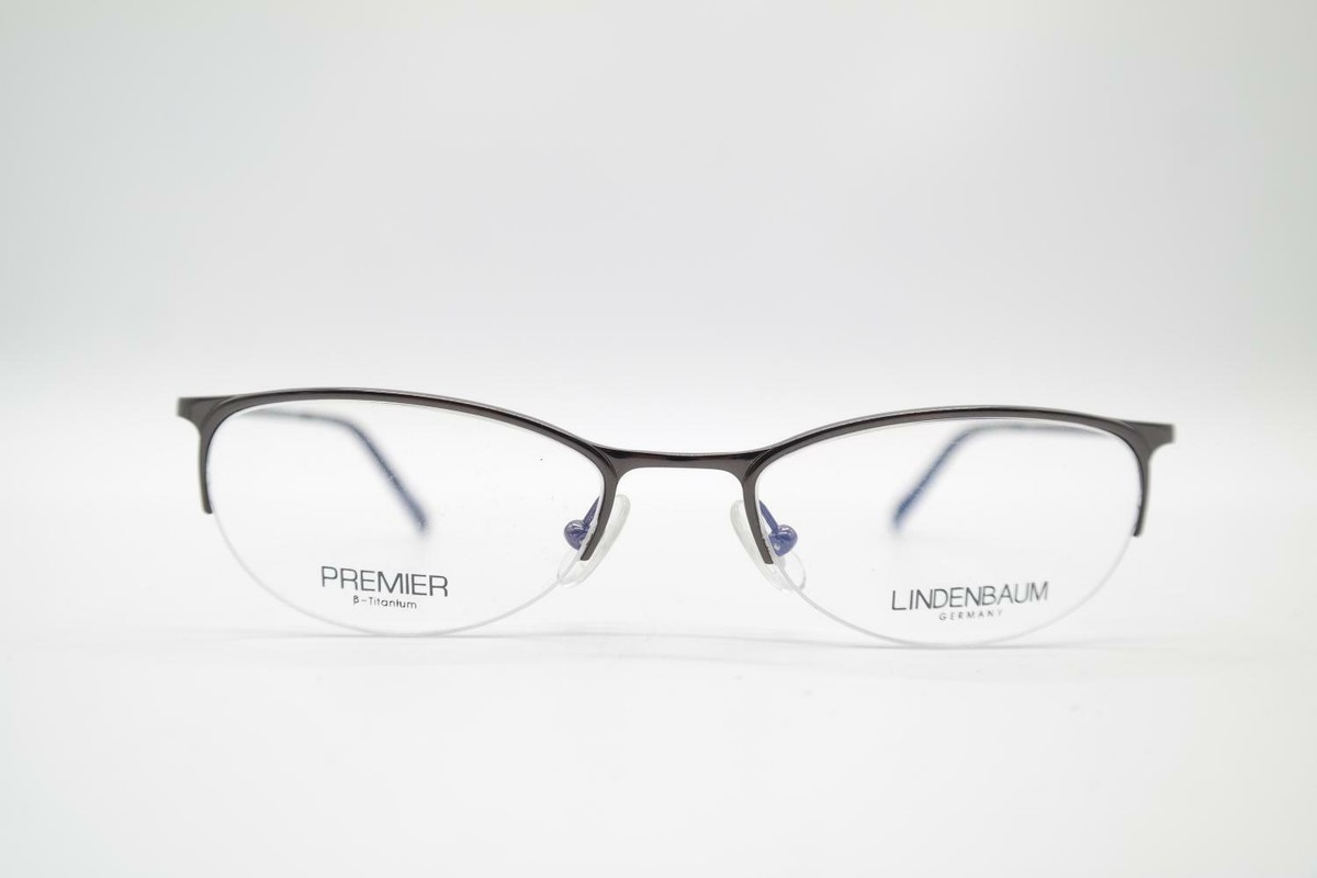 Monture De Lunettes Vintage Charmant EU7743 En Titane - Demi-monture Métallique, Neuf Sans étiquette