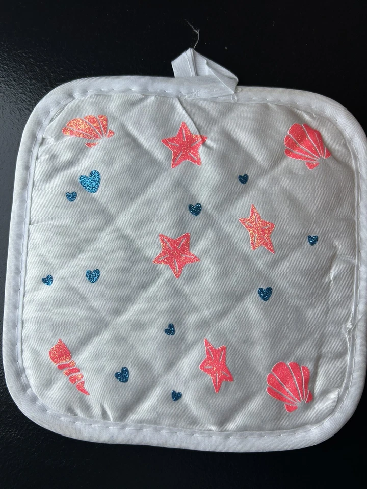 Juego de guantes para horno hechos a mano Foto 2 de 3