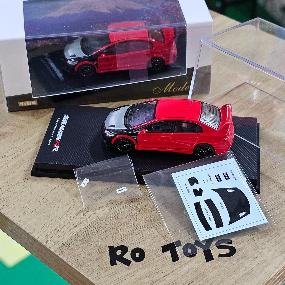 HONDA CIVIC MUGEN RR FD2 1:64 EXPERIMENTAL SPEC REPLACEMENT INNO64