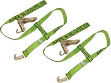 2 Pk Hi-viz Tecnic Wheel Lift Straps Finger Hook Ratchet Jerr-dan Mpl Element