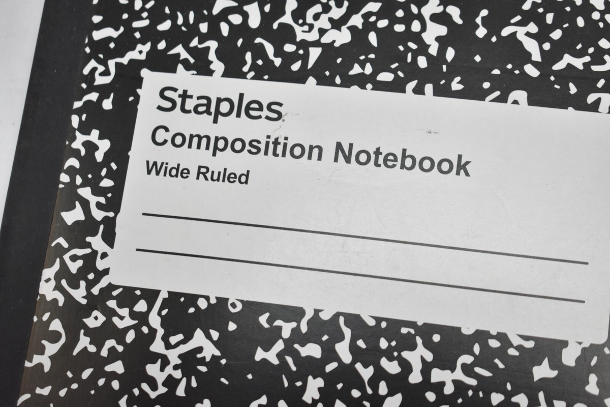 Lot of 7 Staples Composition Notebooks 36 Pages 7