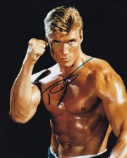 DOLPH LUNDGREN signed Autogramm 20x25cm ROCKY IV in Person autograph COA