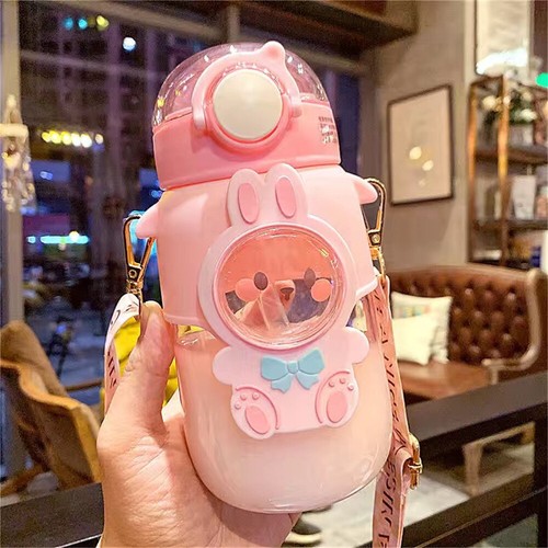 720ml Kids Water Bottle With Straw for School BPA Free Cute Leak Proof Mug - Picture 1 of 13