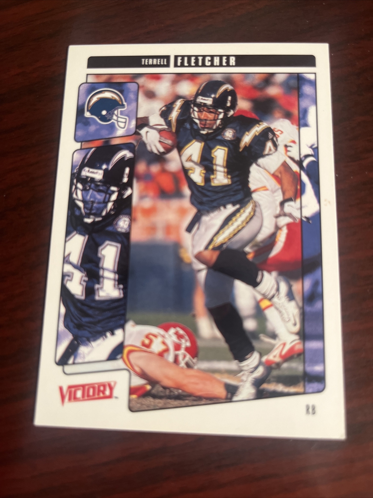 2001 Upper Deck Victory Terrell Fletcher #302 San Diego Chargers Badgers