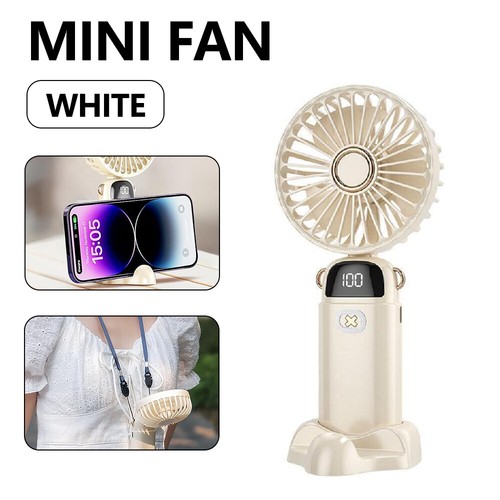 Portable Hand-held Fan Mini Folding Desk Fan Cooler Cooling USB Rechargeable AU - Picture 14 of 15