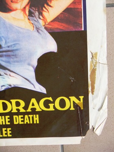 Black Dragon's Revenge: The Death of Bruce Lee Lebanese Kung Fu Movie Poster 70s - Picture 3 of 4