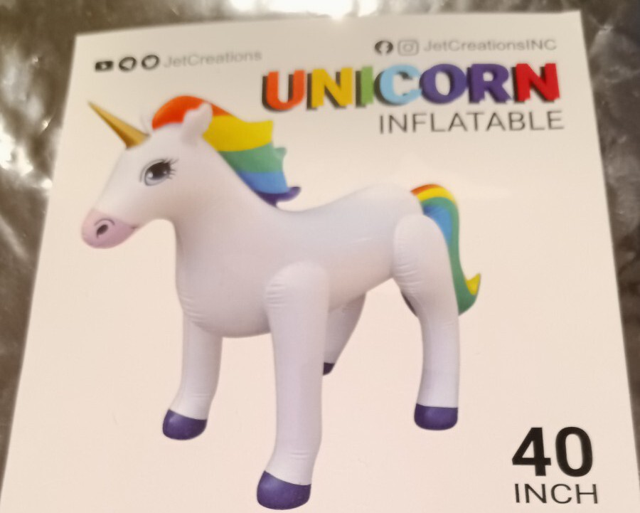 3+Feet TalI Inflatable Unicorn MAGICAL PARTY Plates,Napkins,