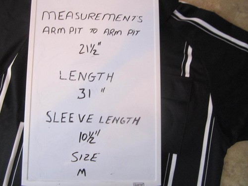 Official Sports Black Soccer Referee Short Sleeve Jersey Shirt - Size Medium - Picture 6 of 6