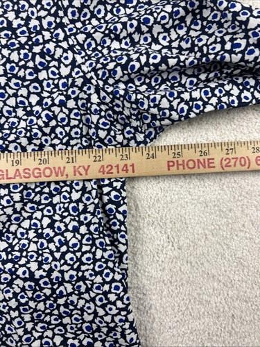 Michael Kors Shirt 2XL Black & Blue Print Long Sleeve Button Up Trim Stretch - Picture 5 of 10