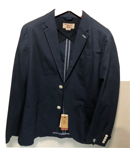 Mens Summer Jacket, New with tags "PENGUIN" Navy- Blue 100% Cotton - Picture 9 of 12