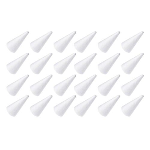 24 Pcs Christmas Tree Craft Christmas Decorations Diy Foam Cones Crafts