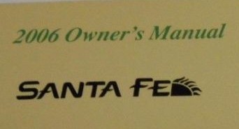 2006 HYUNDAI SANTA FE OWNER MANUAL 5/PC SET & CLEAR PLASTIC FACTORY CASE // - Picture 6 of 8