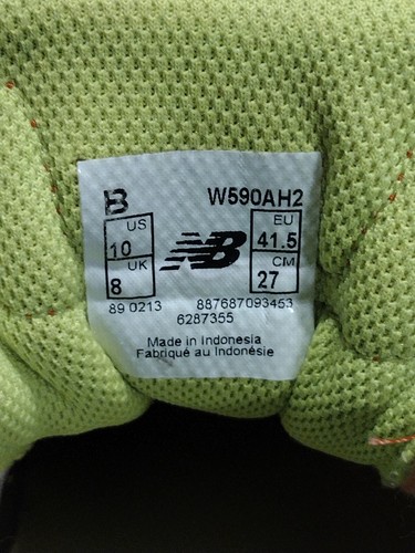 New Balance Womens 590V2 Running Shoes Peach Color W590AH2 10 B - Picture 7 of 12