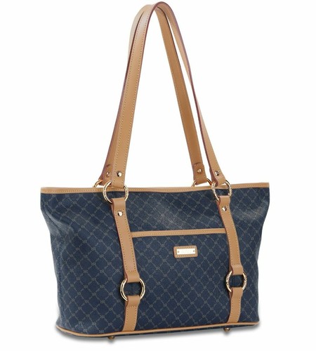 Rioni Signature Nevy blue color GEORGINA SHOULDER TOTE STA-20234 - 第 1/4 張圖片