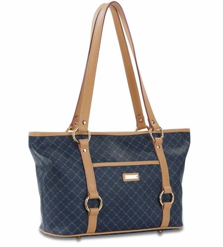 Rioni Signature Nevy blue color GEORGINA SHOULDER TOTE STA-20234 - Picture 1 of 4