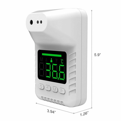 Fast Wall Mount Digital Infrared Thermometer Automatic Non Contact Forehead US - Picture 8 of 10