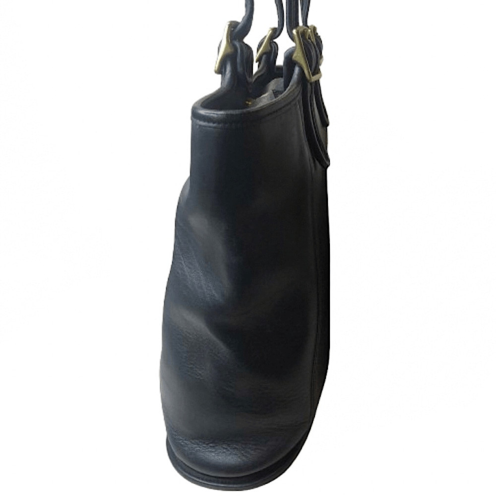 VINTAGE COACH Black Glove Tanned Cowhide Large Shopper Shoulder Bag 9090 image 5