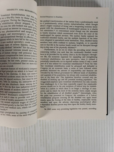 The Sociology an Social Psychology of Disability and Rehabilitation 1970 1st ed. - Picture 9 of 9
