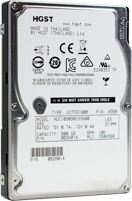 900GB 10K SAS 2.5'' 6Gb/s Server HDD Fits HP DL360 DL380