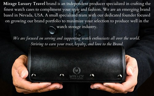 Watch Travel Case Leather Watch Case For Men Travel Watch Roll Case (VARIATIONS) - Picture 264 of 440
