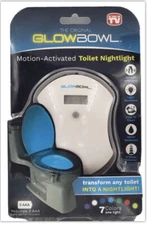 The Original Glowbowl Light Motion Activated Toilet Nightlight 7 Color Lights