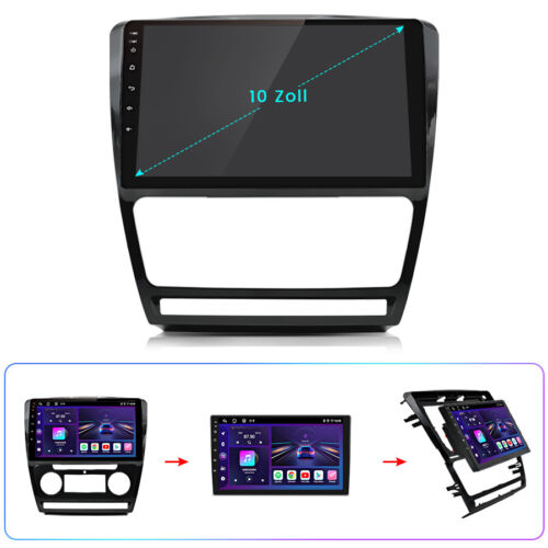 Carplay Für Skoda Octavia 2 2007-2013 Android13 Autoradio GPS SWC WIFI BT 6+128G - Bild 14 von 15