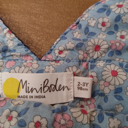 Mini Boden 2-3Y Owl Applique Blue Corduroy Pinafore Dress & 1 Shirt & 2 Pants - Picture 4 of 24
